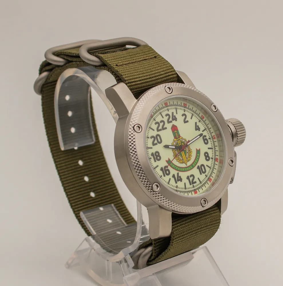 Часы наручные Погранвойска 173.21 механические, механизм Ракета 2623