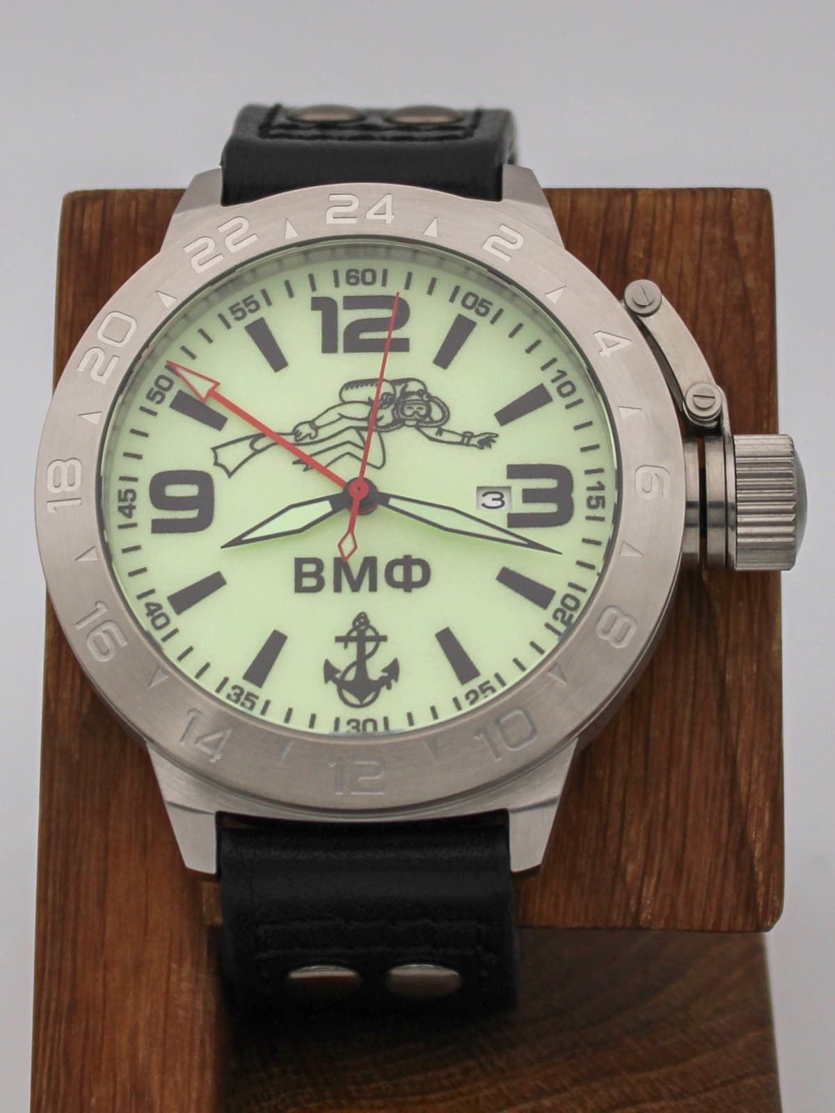 Часы ВМФ Боевой пловец механические с автоподзаводом (Seiko NH34A) 52.027.01