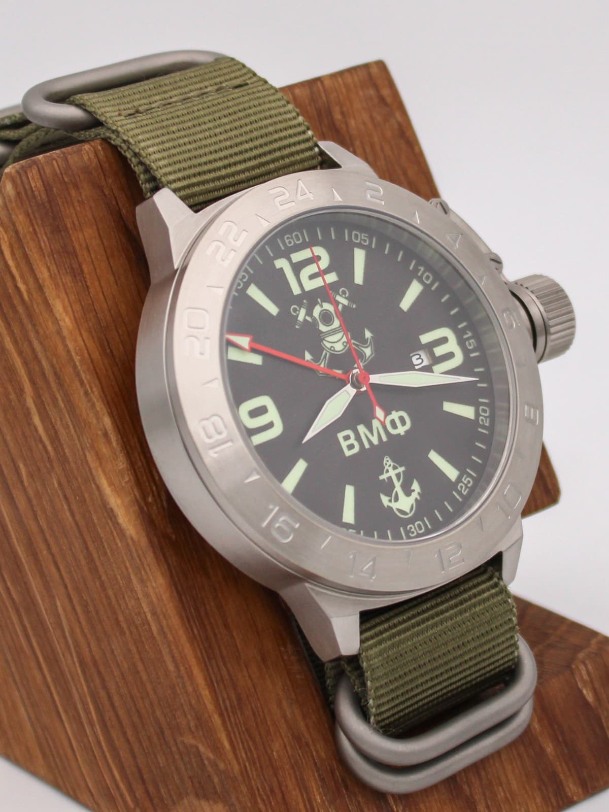 Часы ВМФ механические с автоподзаводом (Seiko NH34A) 52.026.21