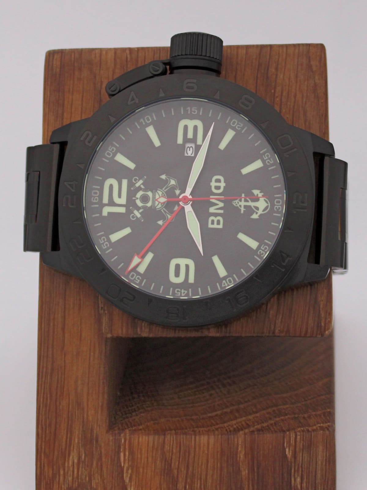 Часы ВМФ механические с автоподзаводом (Seiko NH34A) 152.026.1