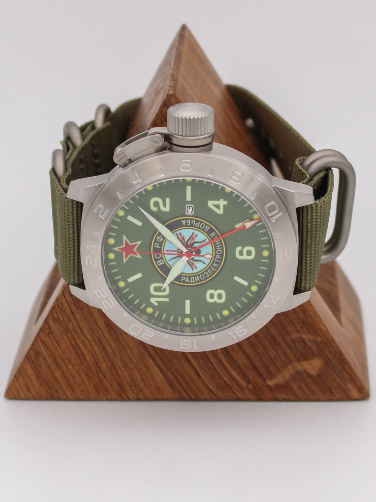 Часы Войска РЭБ механические с автоподзаводом (Seiko NH34A) 52.277.21