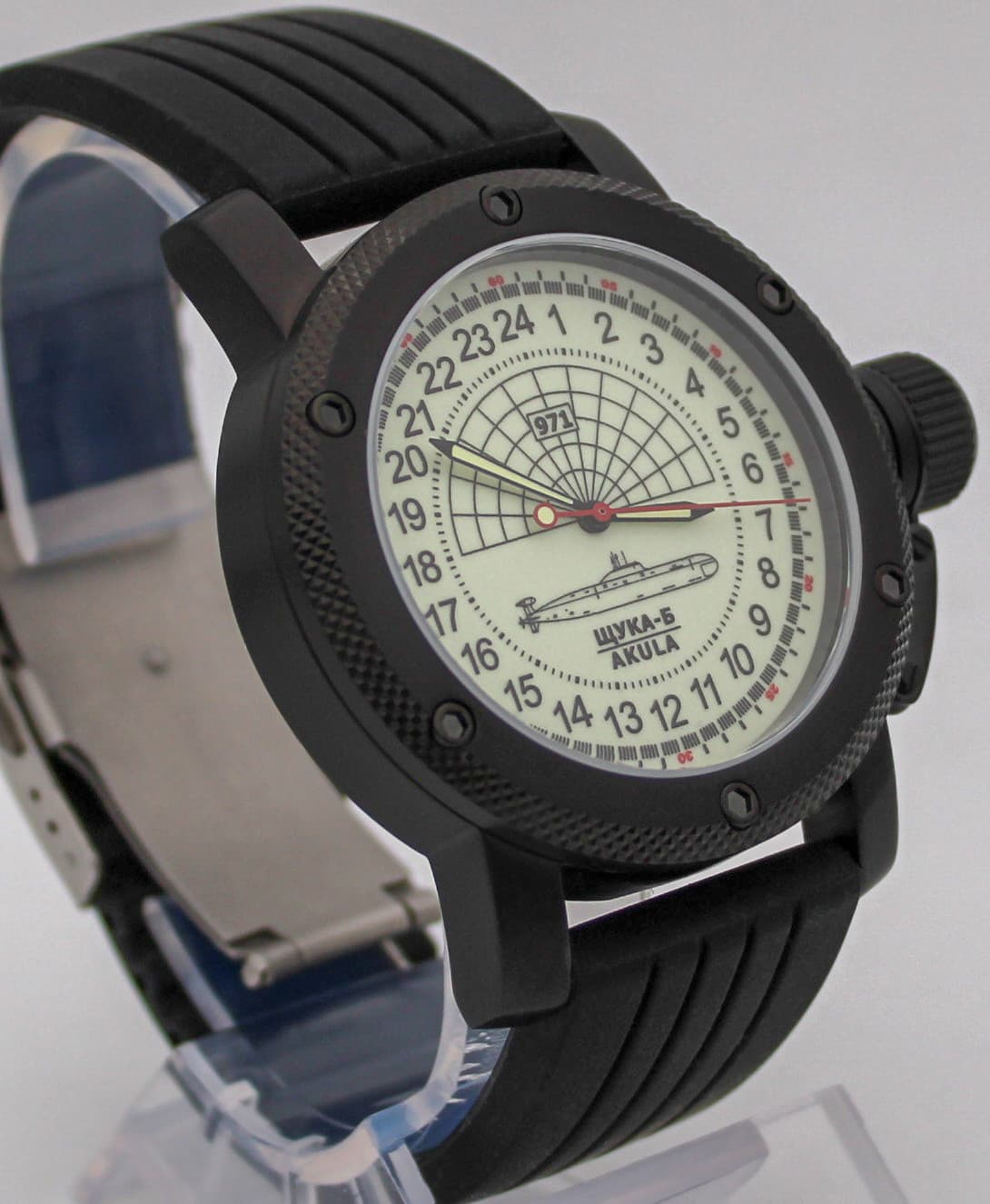 Часы 971 Щука-Б (Акула), механизм Восток 2415.01