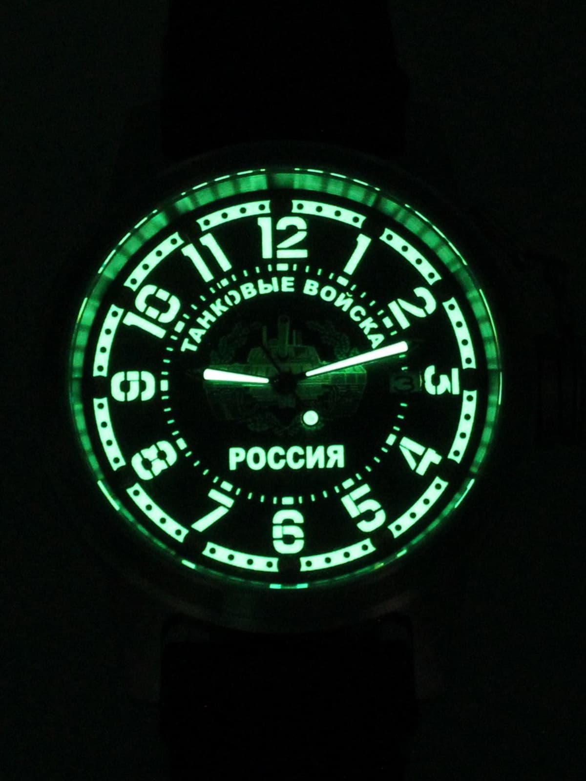 Часы Танковые войска механические с автоподзаводом (Seiko NH35A) 45.209.01