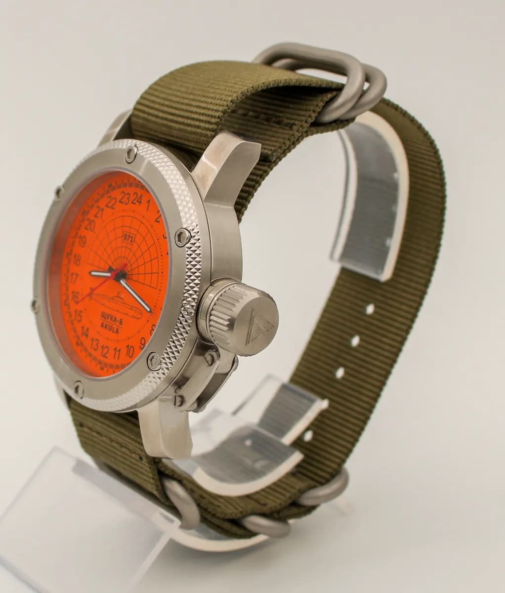 Часы наручные 971 / Щука-Б (Akula), механические  062.21 ,  механизм Ракета 2623 Н