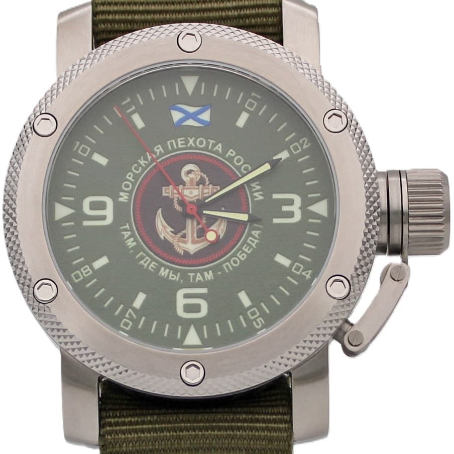 Часы Морская пехота России / там,где мы,там-победа! механизм Восток 2415.01