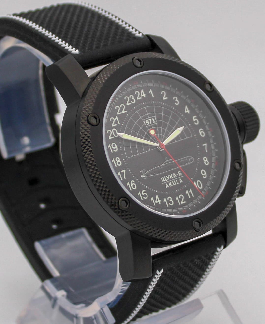 Часы 971 Щука-Б (Акула), механизм Восток 2415.01