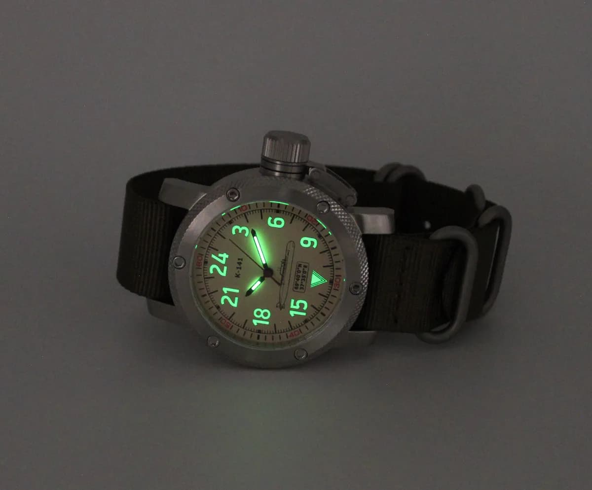 Часы К-141 Курск (Oscar-II) 1087.21 механические (сапфировое стекло) с автоподзаводом, механизм Восток 2431 