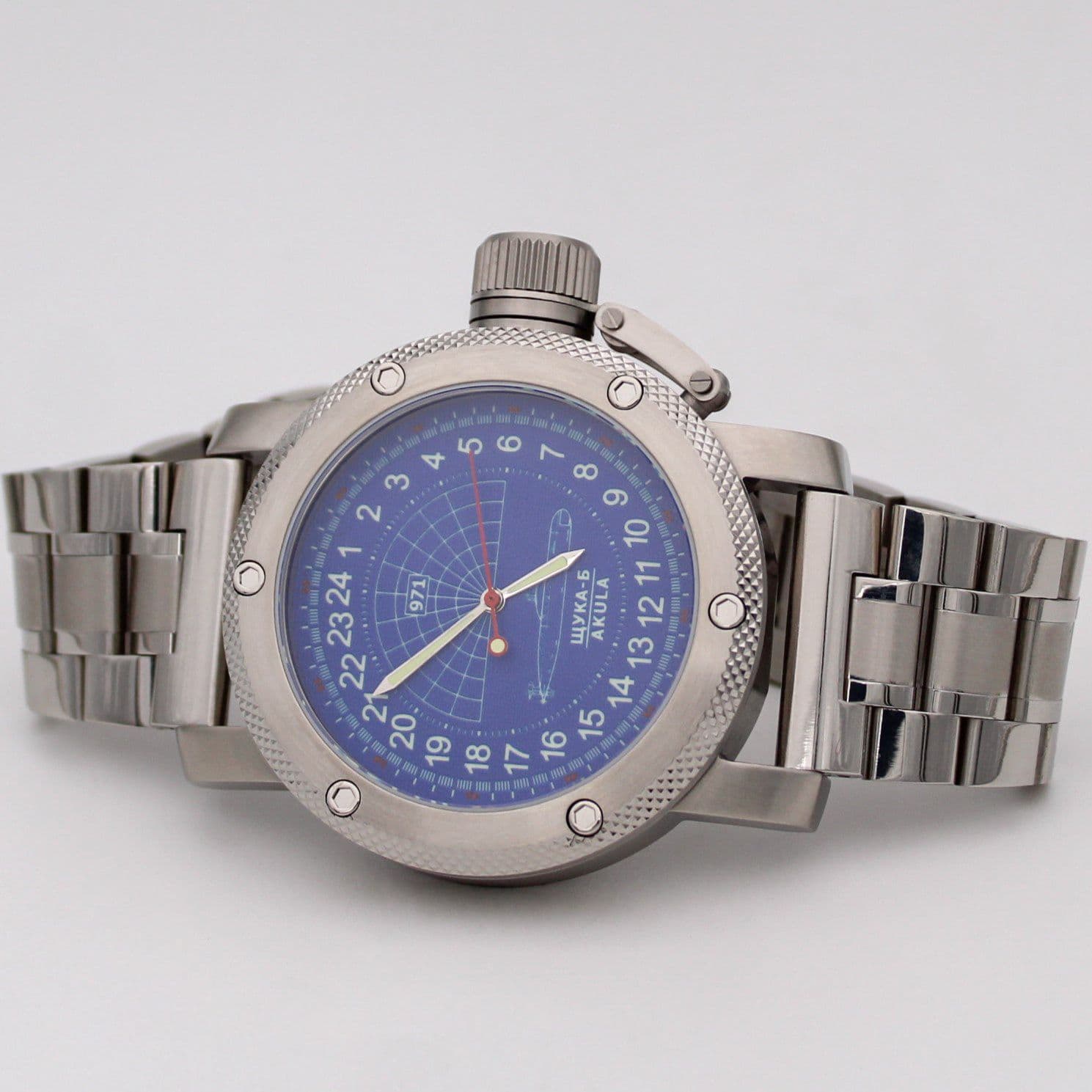 Часы 971 / Щука-Б (Akula) механические с автоподзаводом (Восток 2431) 1288.2