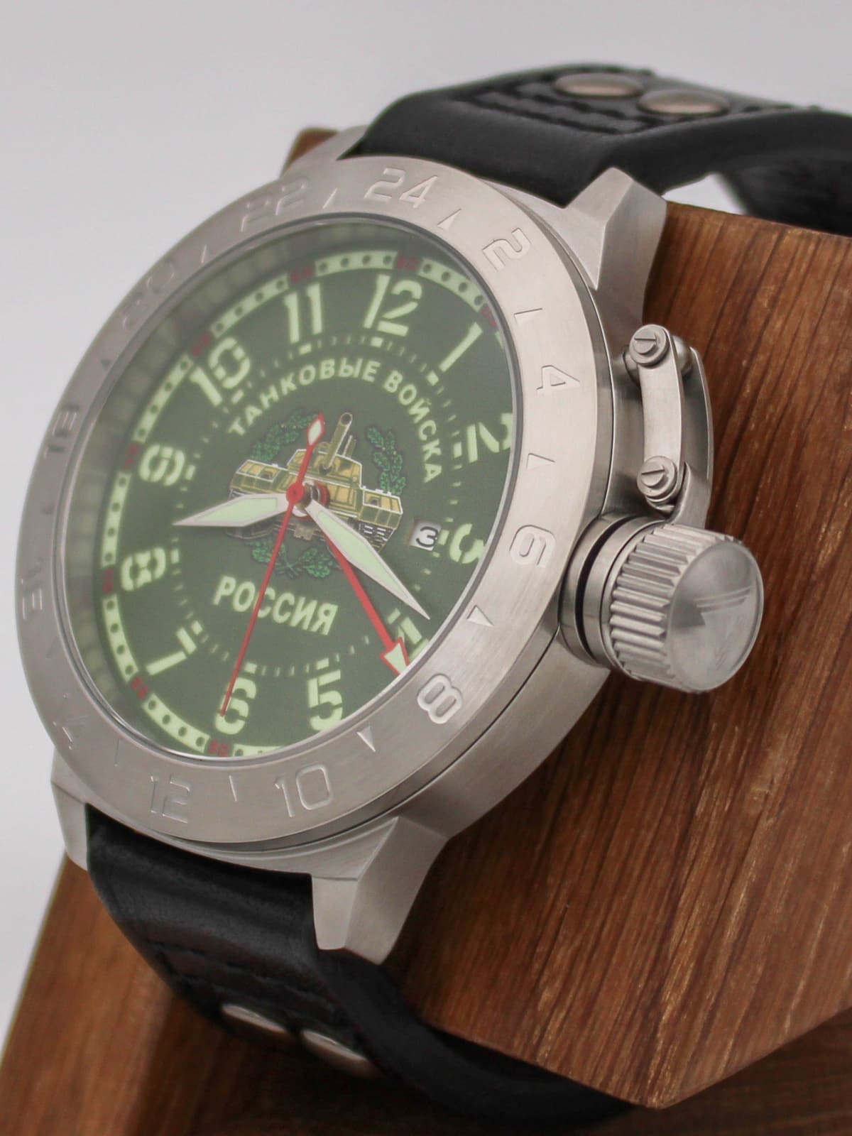 Часы Танковые войска механические с автоподзаводом (Seiko NH34A) 52.270.01