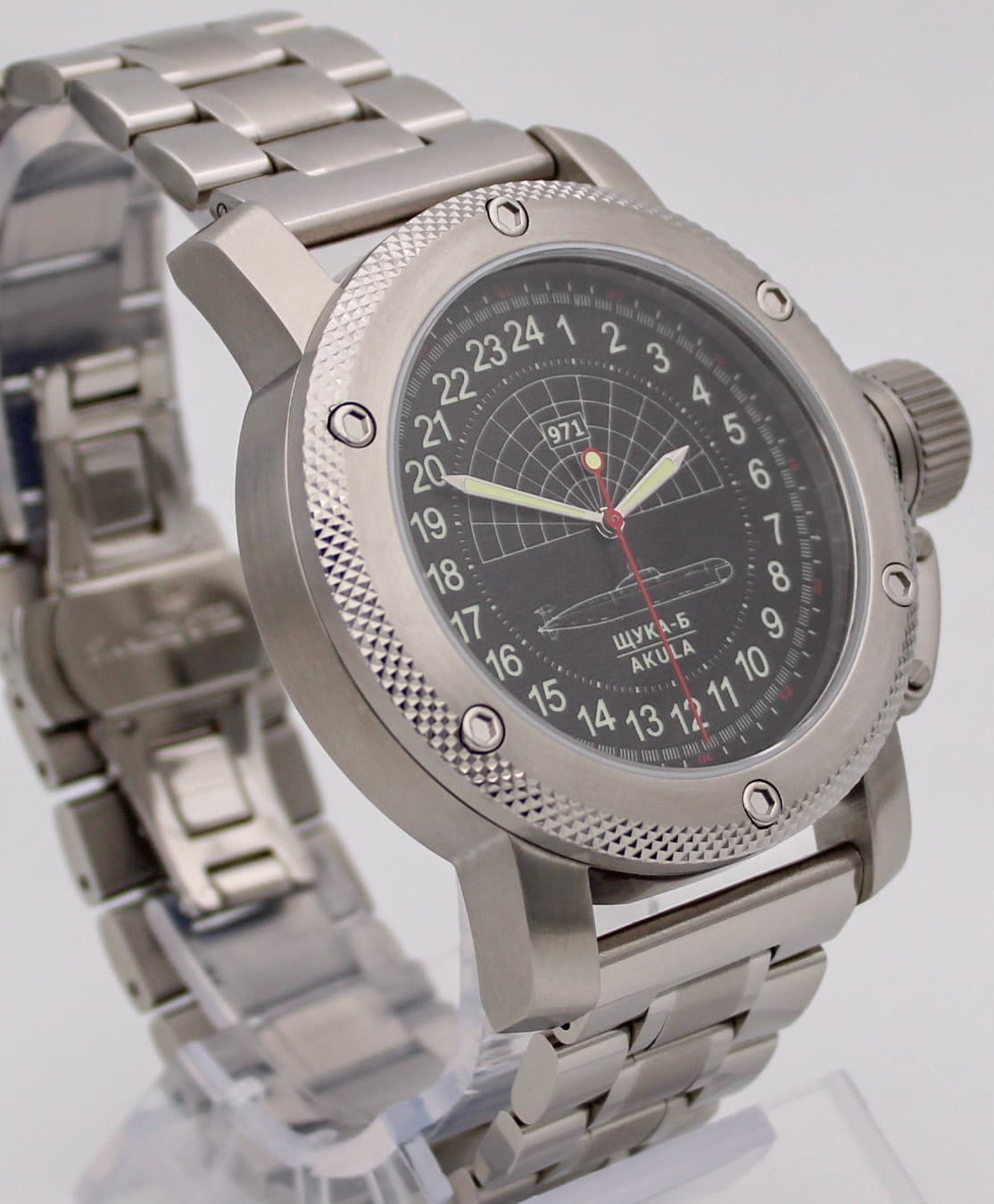 Часы 971 Щука-Б (Акула), механизм Восток 2415.01