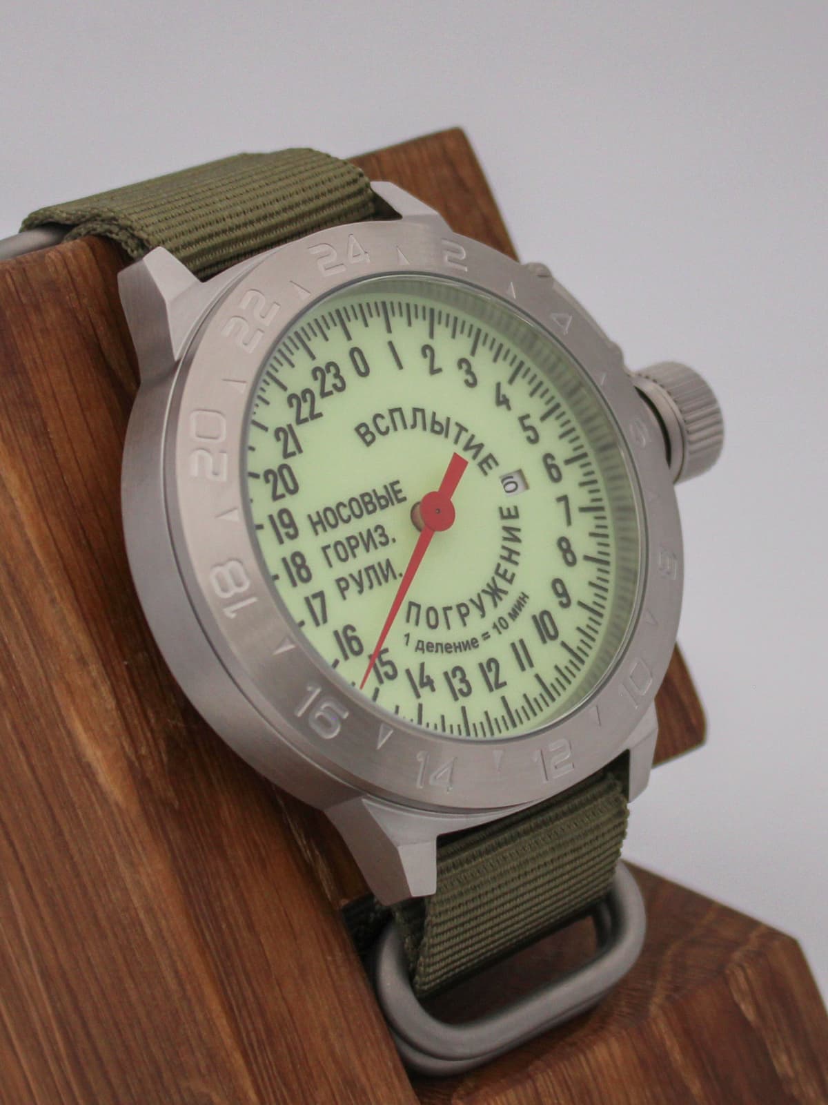 Часы Погружение / Всплытие однострелочные механические с автоподзаводом (Seiko NH34A) 52.181.21