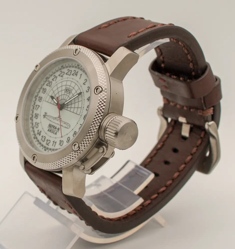Часы 971 / Щука-Б (Akula) 1061.02 механические с автоподзаводом (сапфировое стекло), механизм Восток 2431