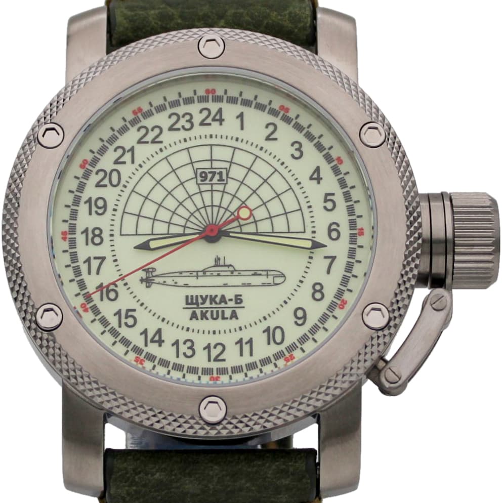 Часы 971 Щука-Б (Акула), механизм Восток 2415.01