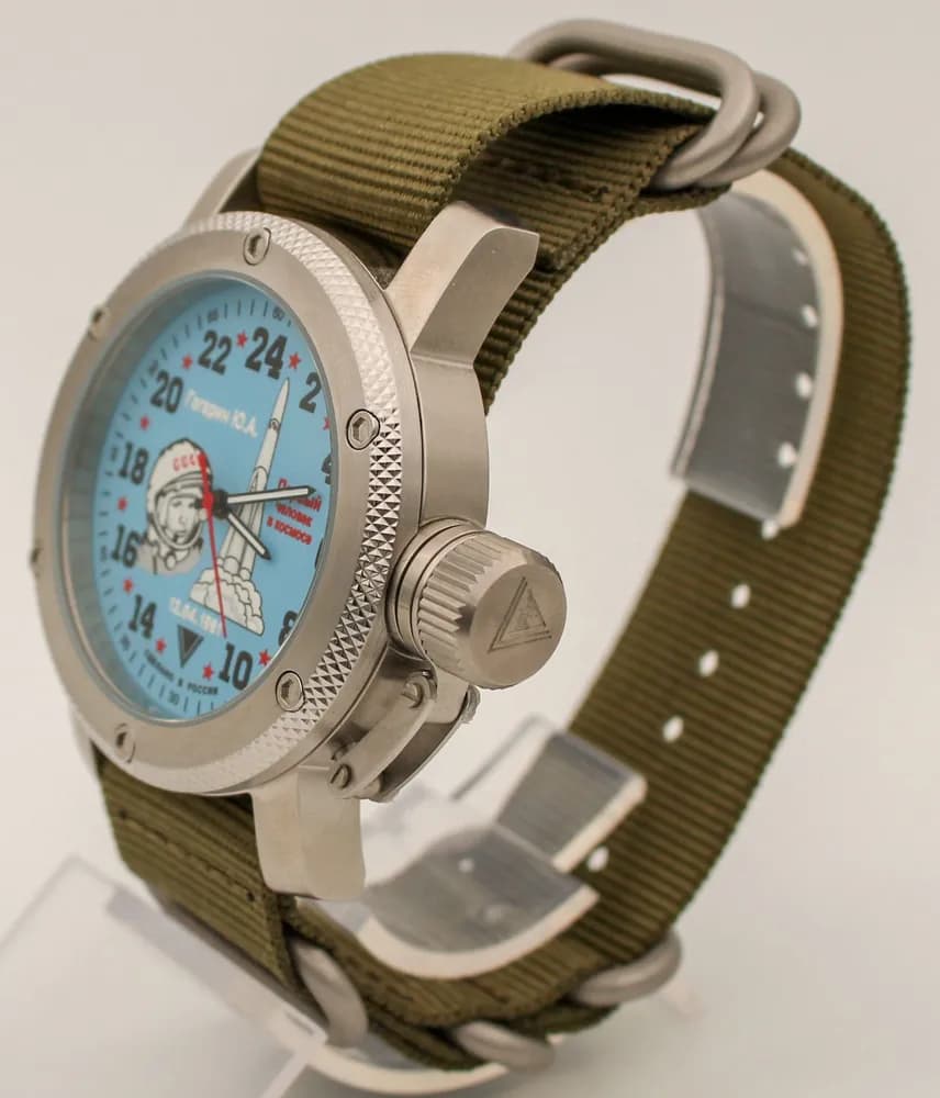 Часы Гагарин 1115.21 механические с автоподзаводом (сапфировое стекло), механизм Восток 2431