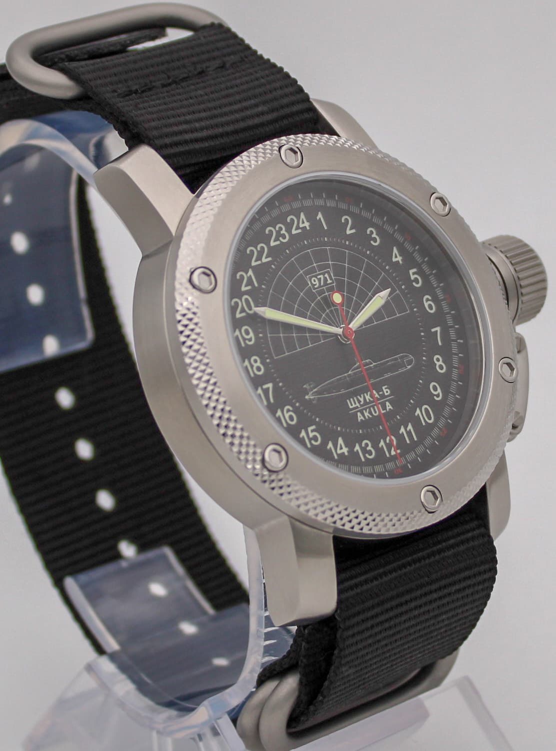 Часы 971 Щука-Б (Акула), механизм Восток 2415.01
