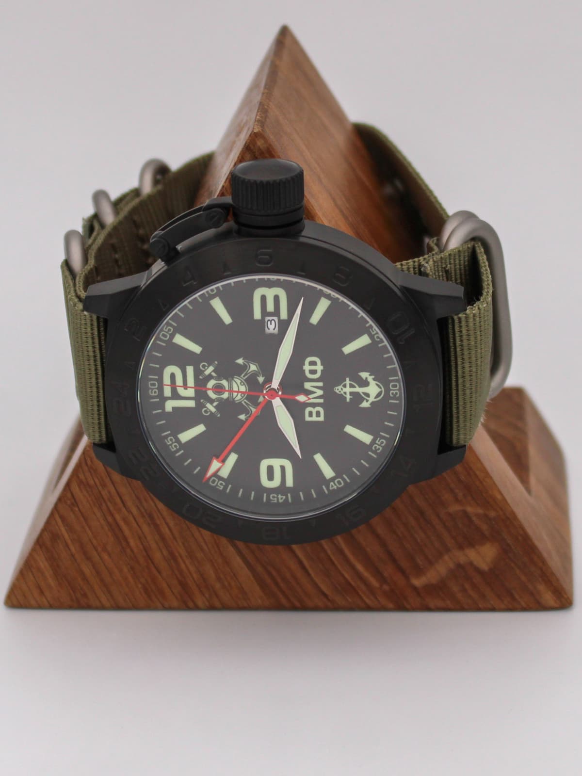 Часы ВМФ механические с автоподзаводом (Seiko NH34A) 152.026.21