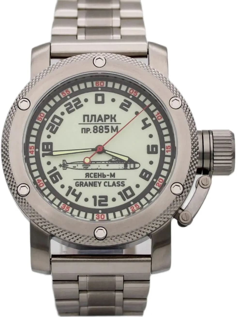 Часы  ПЛАРК 885 М Ясень-М (Graney class) механизм Восток 2431.01