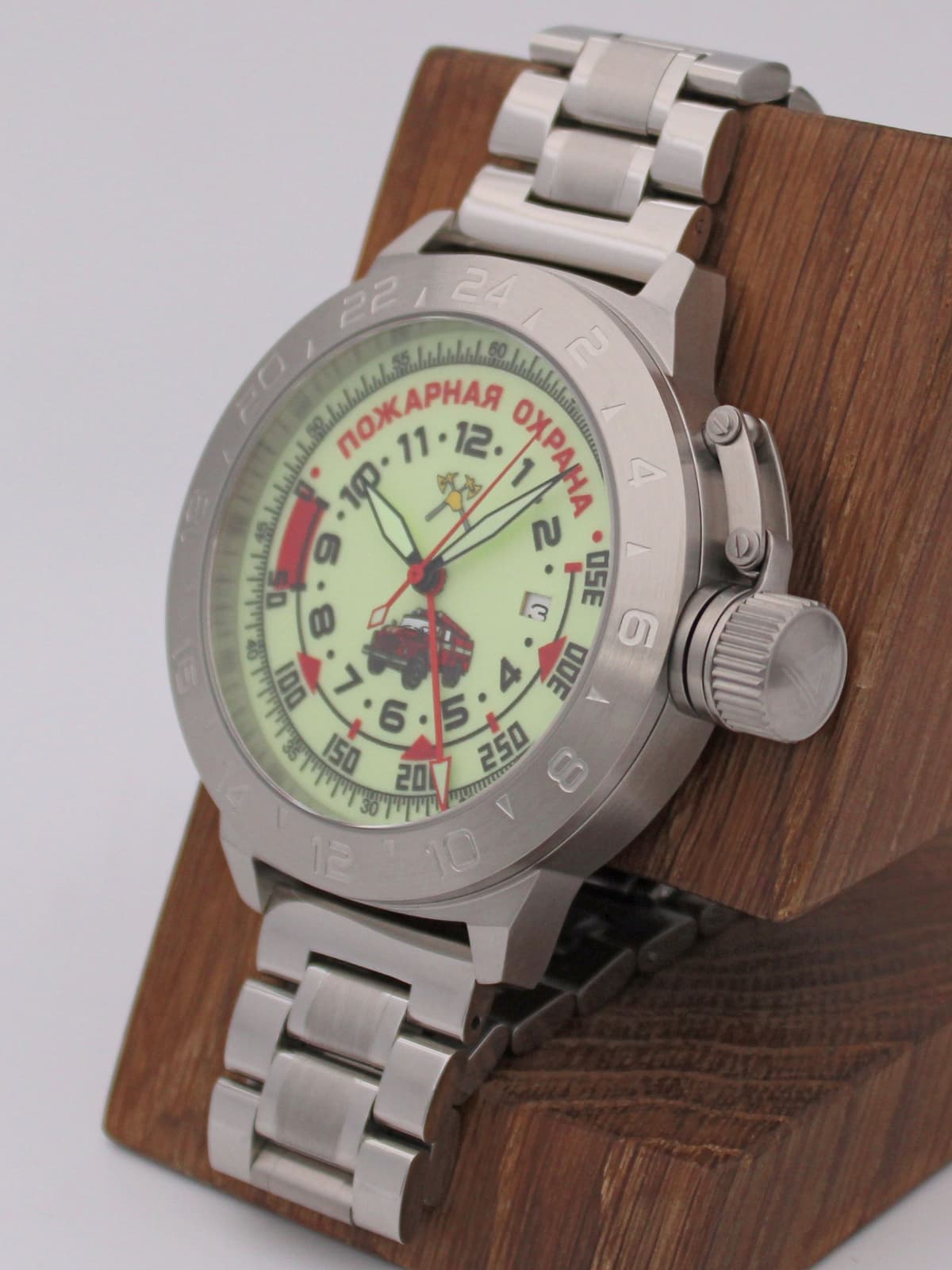 Часы Пожарная охрана (ЗИЛ) механические с автоподзаводом (Seiko NH34A) 52.330.2