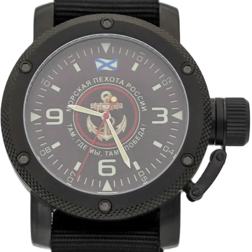 Часы Морская пехота России / там,где мы,там-победа! механизм Восток 2415.01