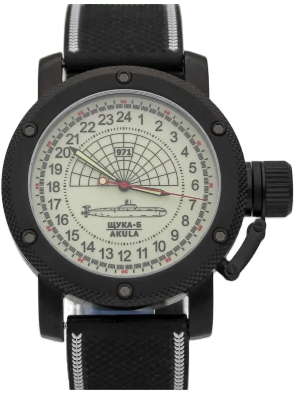 Часы 971 Щука-Б (Акула), механизм Восток 2415.01