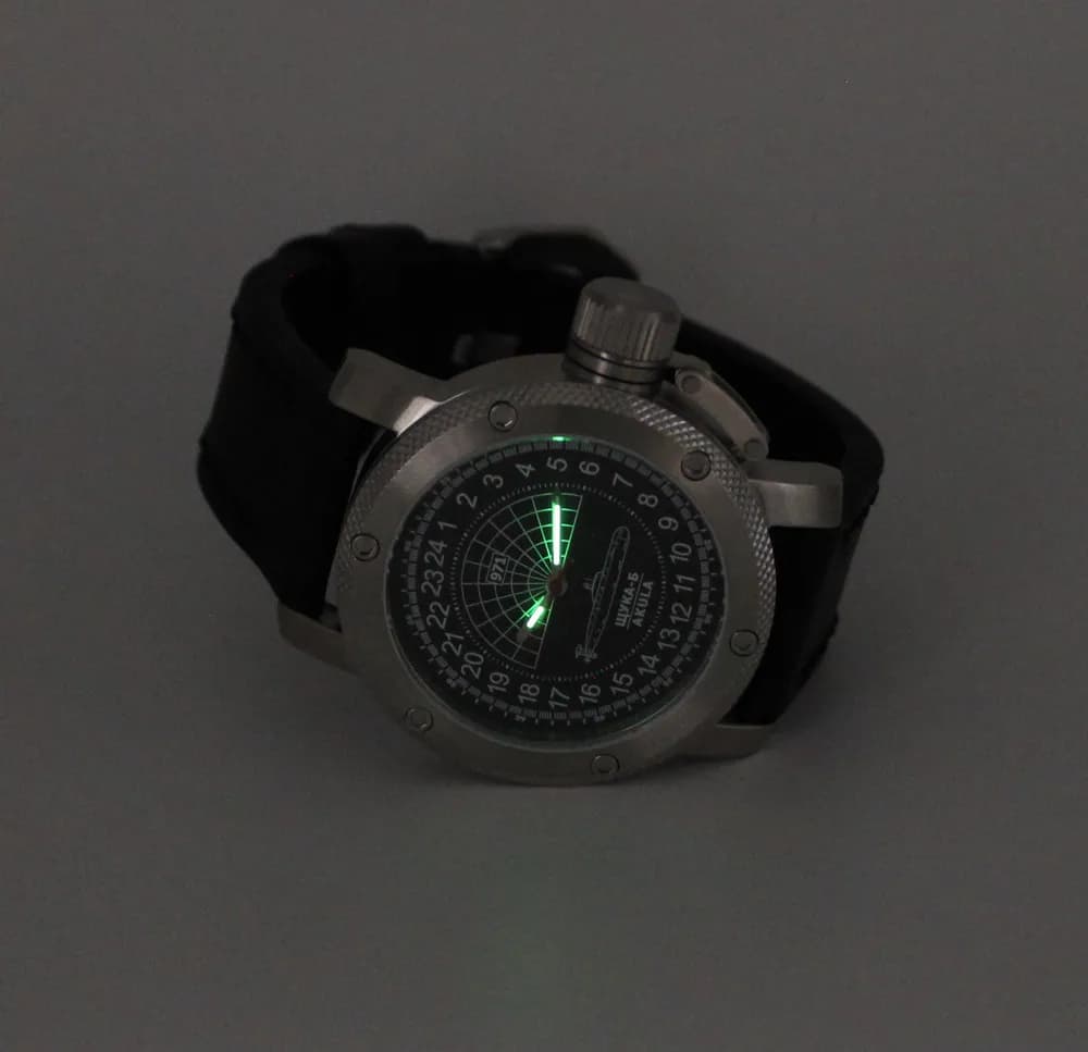 Часы 971 / Щука-Б (Akula) 1063.01 механические с автоподзаводом (сапфировое стекло), механизм Восток 2431