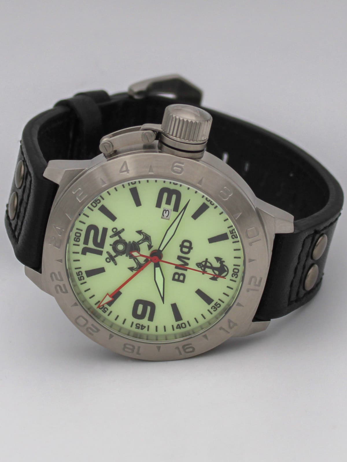 Часы ВМФ механические с автоподзаводом (Seiko NH34A) 52.025.01