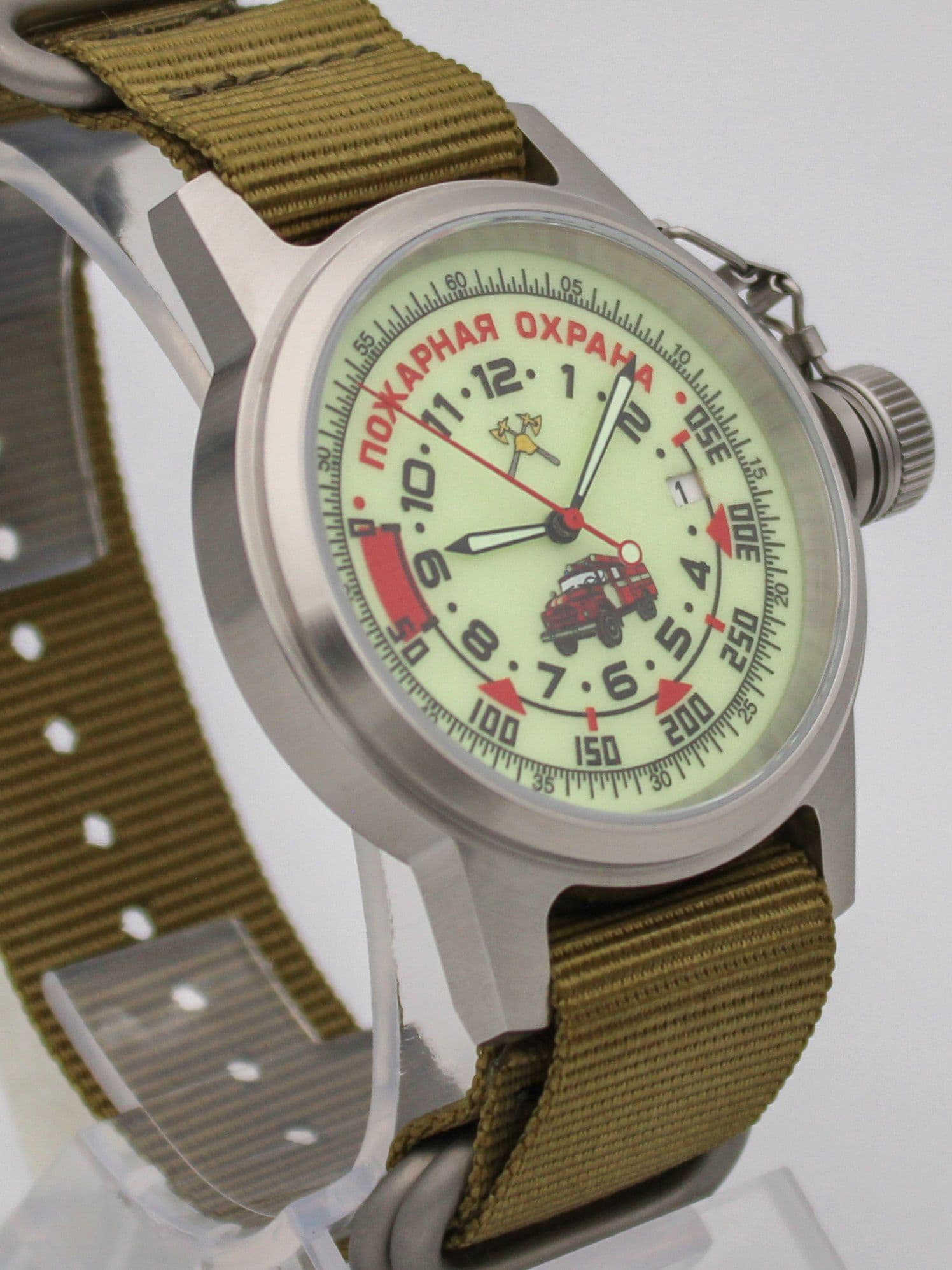 Часы Пожарная охрана (ЗИЛ) механические с автоподзаводом (Seiko NH35A) 45.330.21