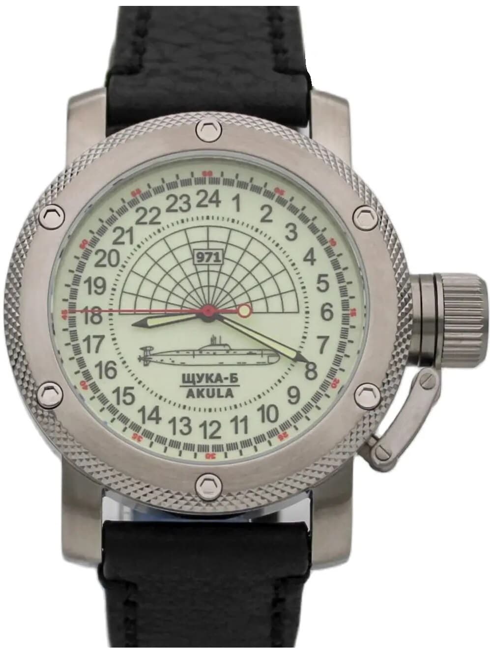 Часы 971 Щука-Б (Акула), механизм Восток 2415.01