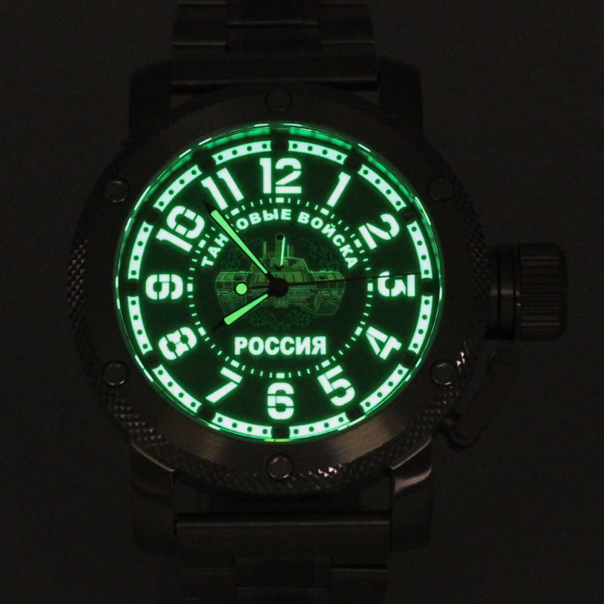 Часы Танковые войска РОССИЯ, механизм Восток 2415.01