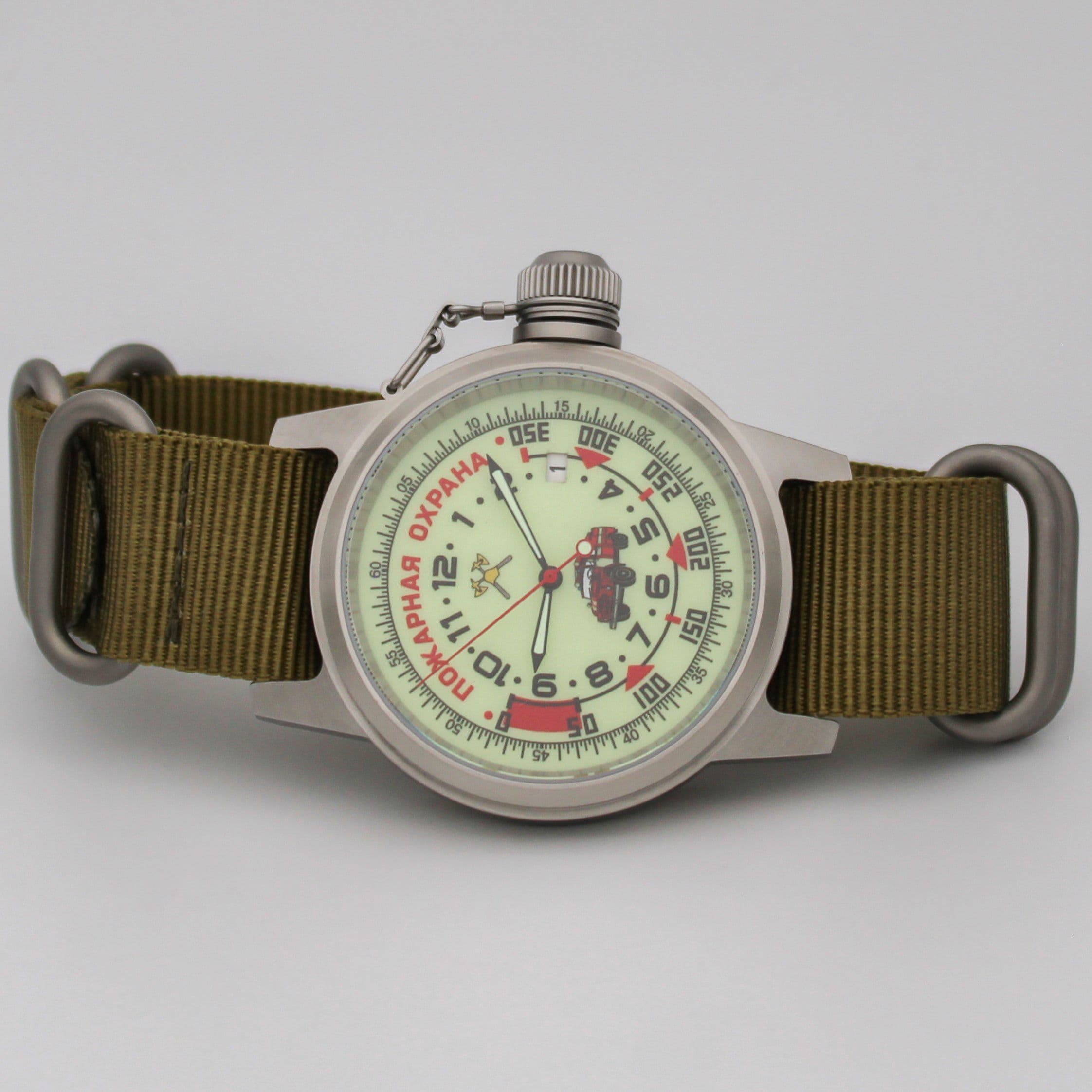 Часы Пожарная охрана (ЗИЛ) механические с автоподзаводом (Seiko NH35A) 45.330.21