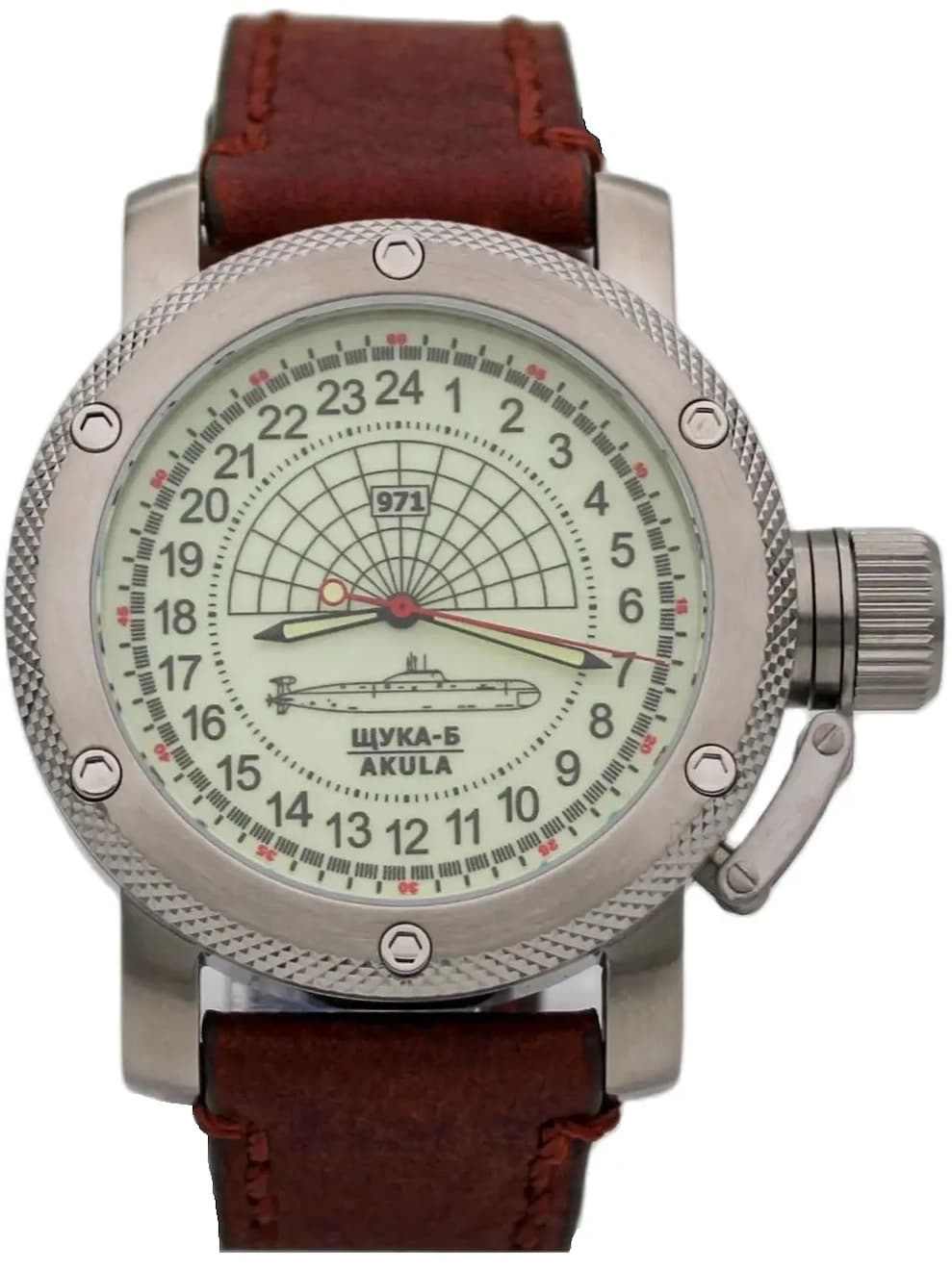 Часы 971 Щука-Б (Акула), механизм Восток 2415.01