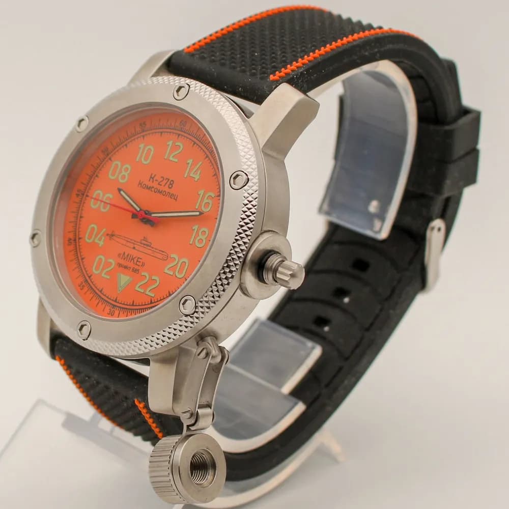 Часы К-278 / Комсомолец (Mike) механические 043.17механизм Ракета 2623 