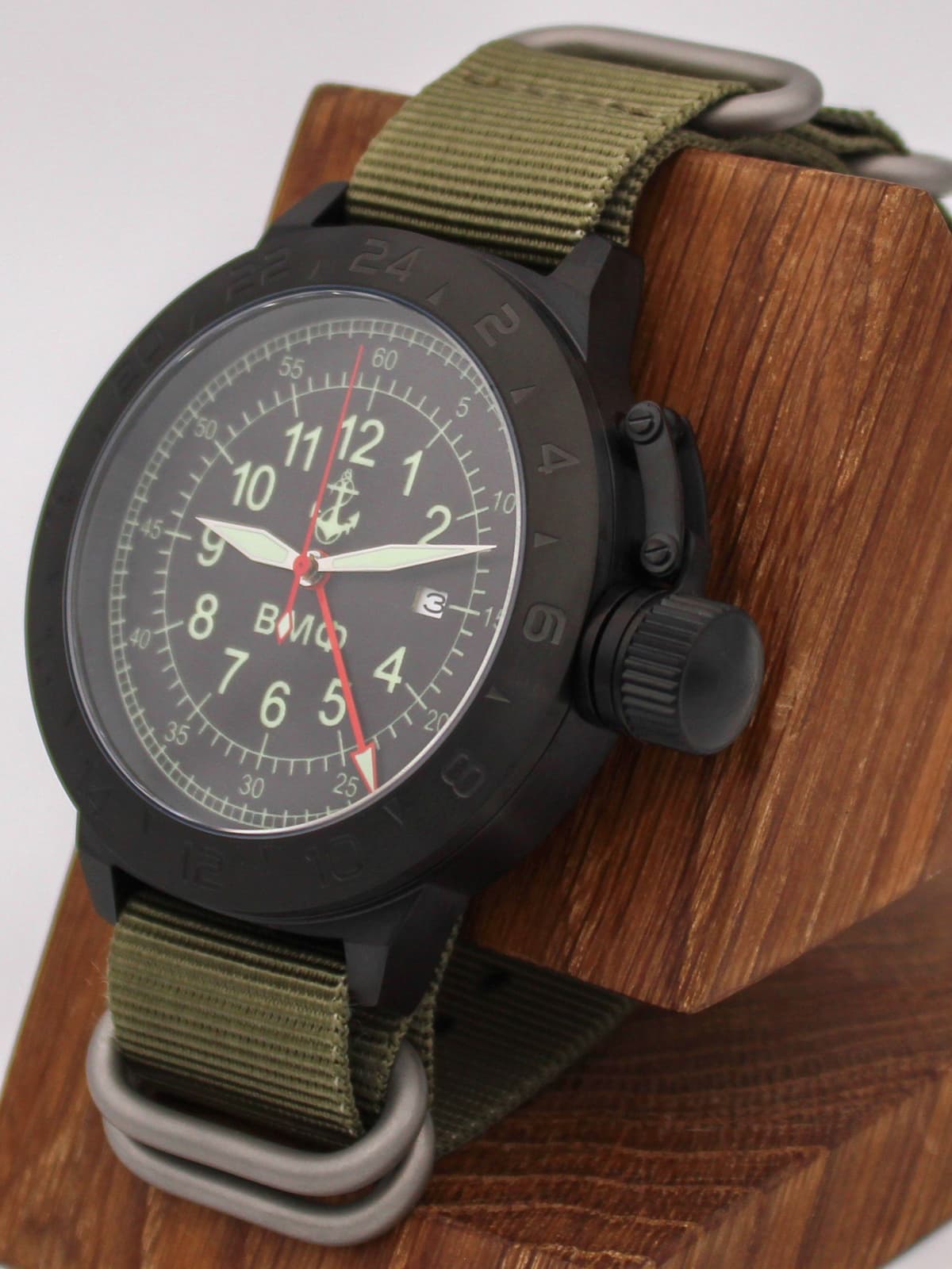 Часы ВМФ механические с автоподзаводом (Seiko NH34A) 152.321.21