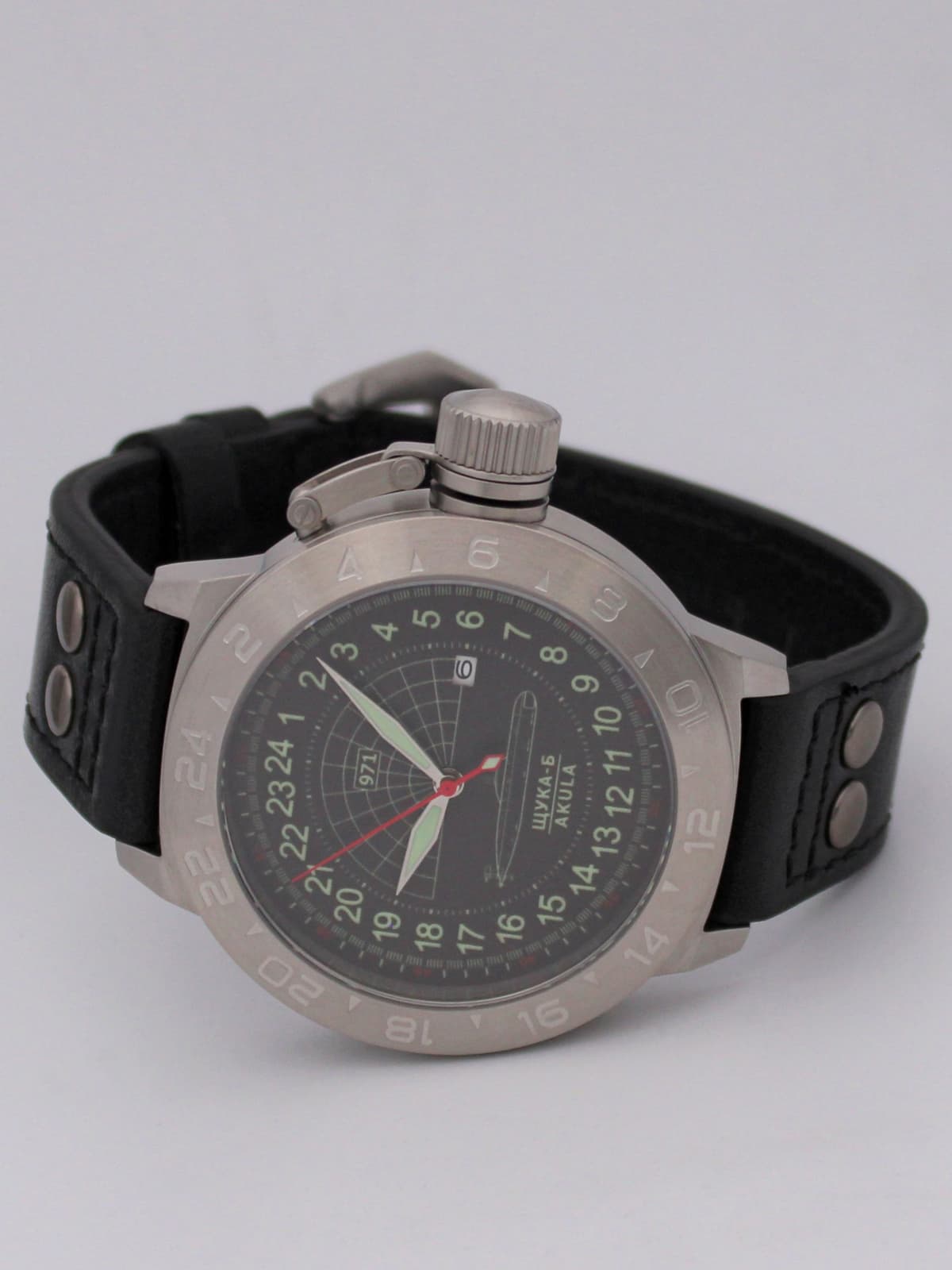 Часы 971 / Щука-Б (Akula) кварцевые (Ronda 515.24H) Q52.063.01