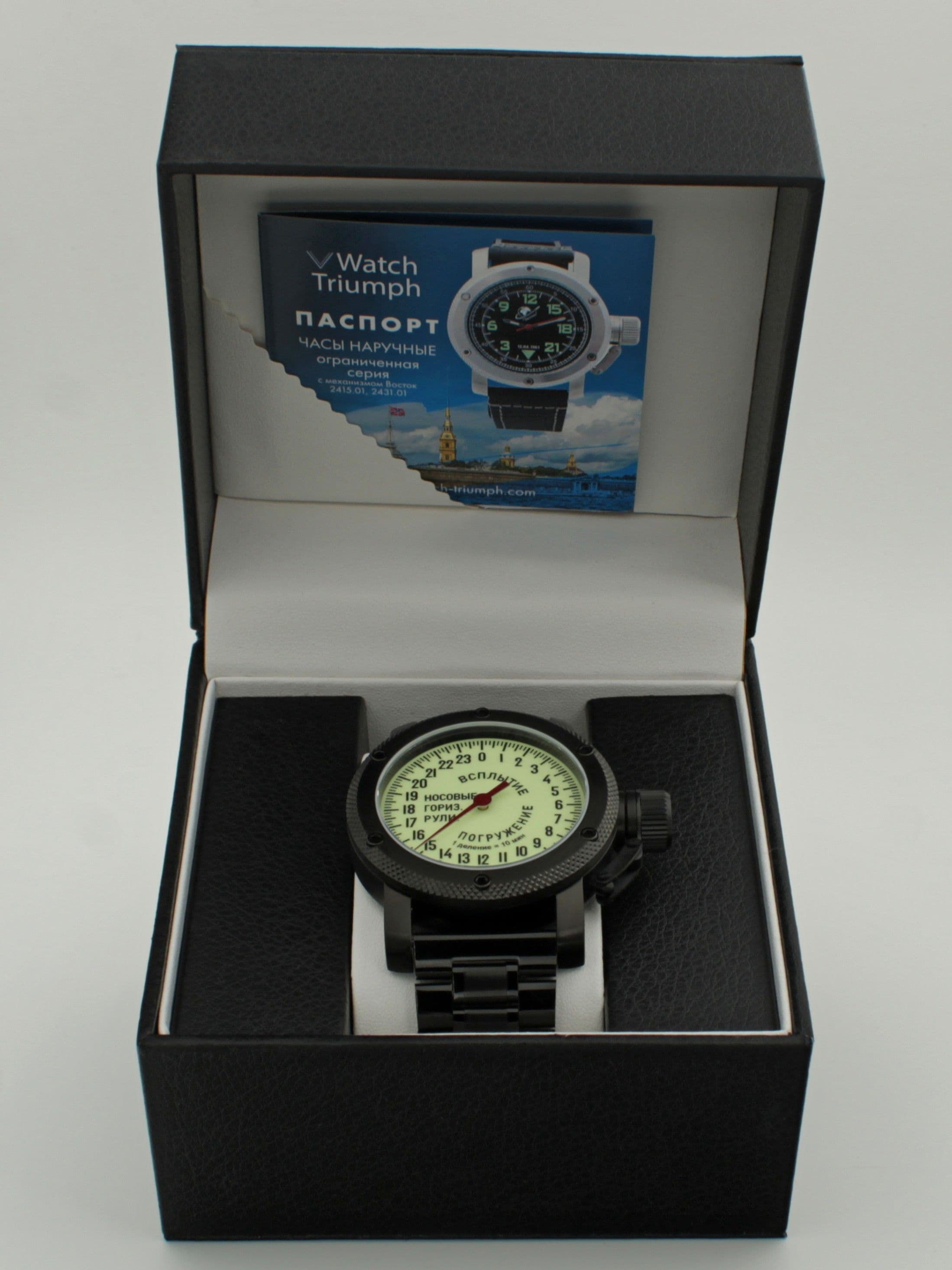 Часы Погружение / Всплытие однострелочные механические с автоподзаводом (Восток 2431) 101.181.1