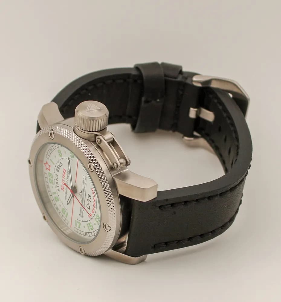 Часы С-13 "Атака века" 1081.01 механические с автоподзаводом (сапфировое стекло),  механизм Восток 2431