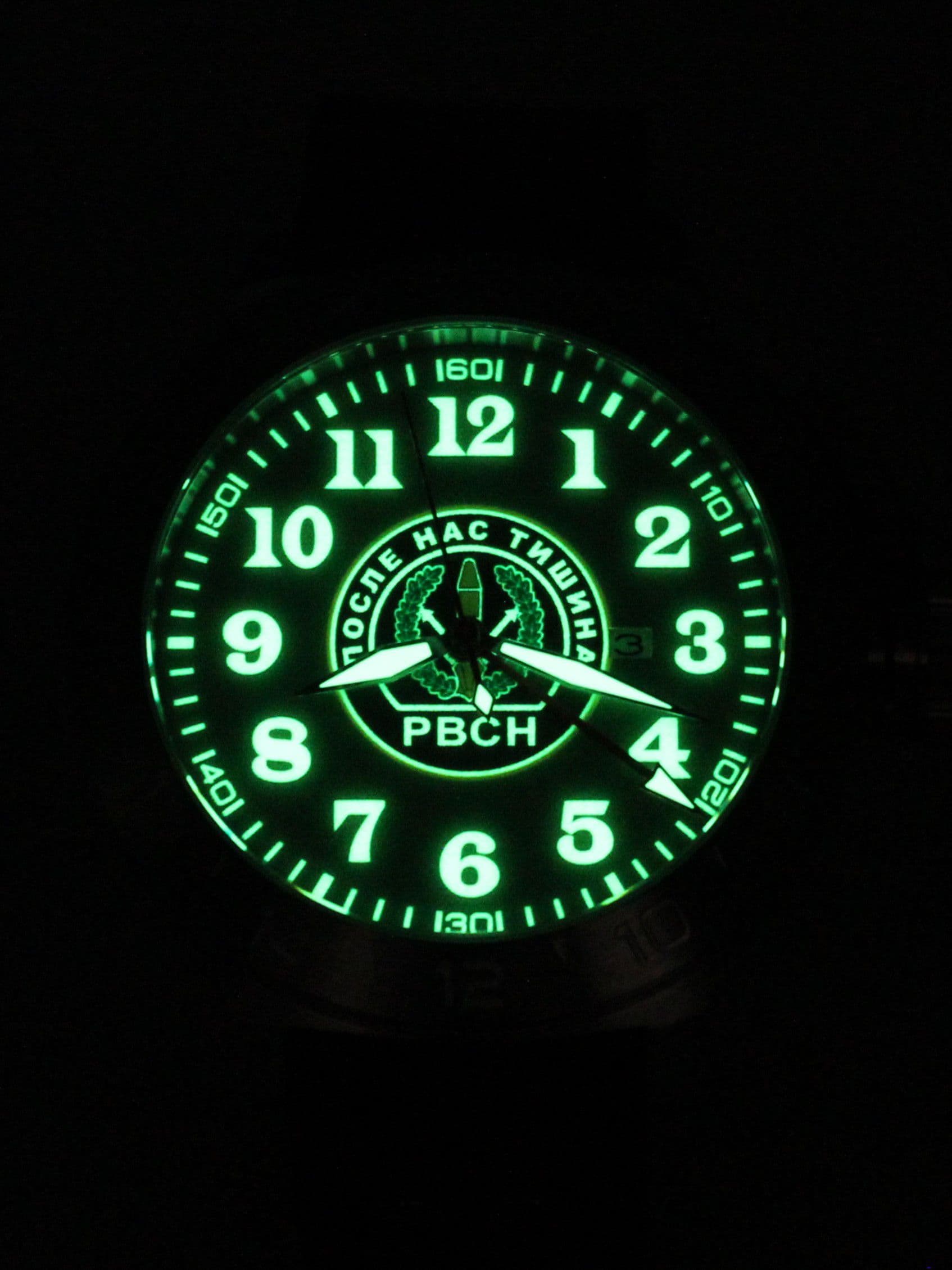 Часы РВСН механические с автоподзаводом (Seiko NH34A) 52.309.01