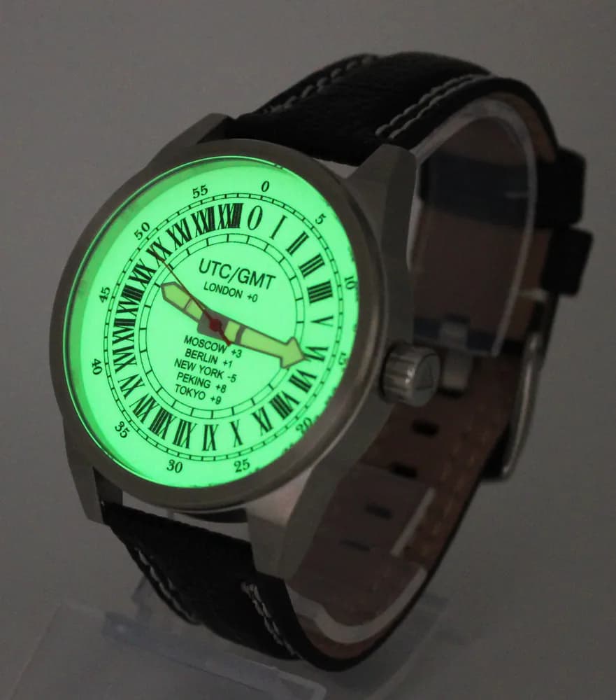 Часы UTC / GMT 21.229.011 механические, механизм Ракета 2623Н