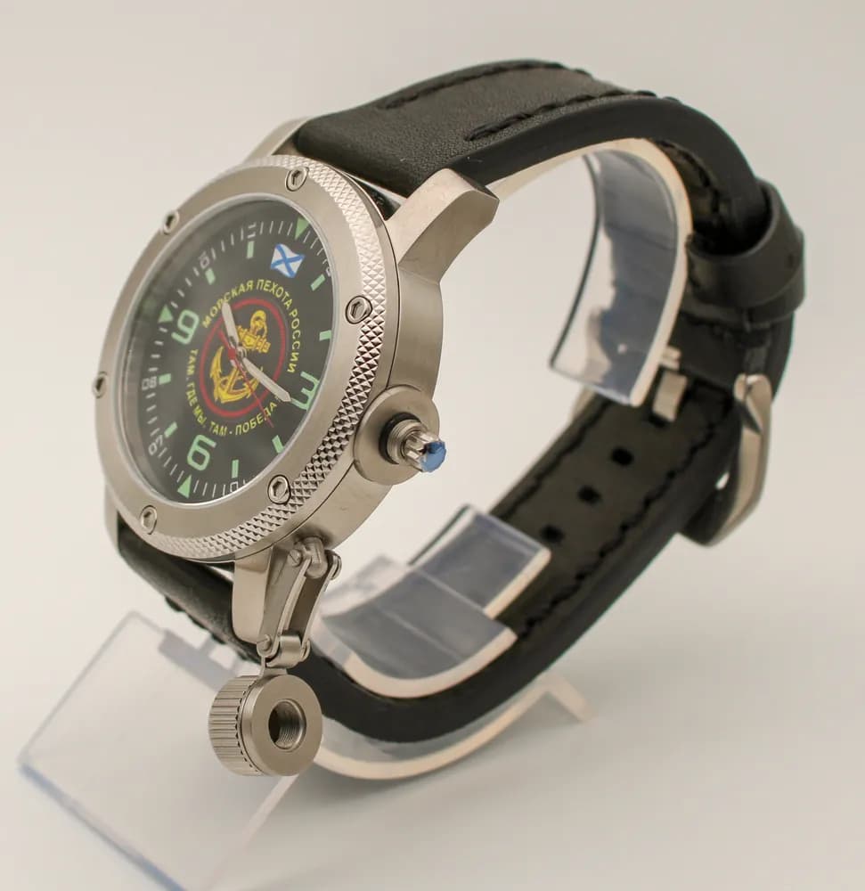 Часы наручные Морская пехота 167.01, механические, механизм Ракета 2609НА