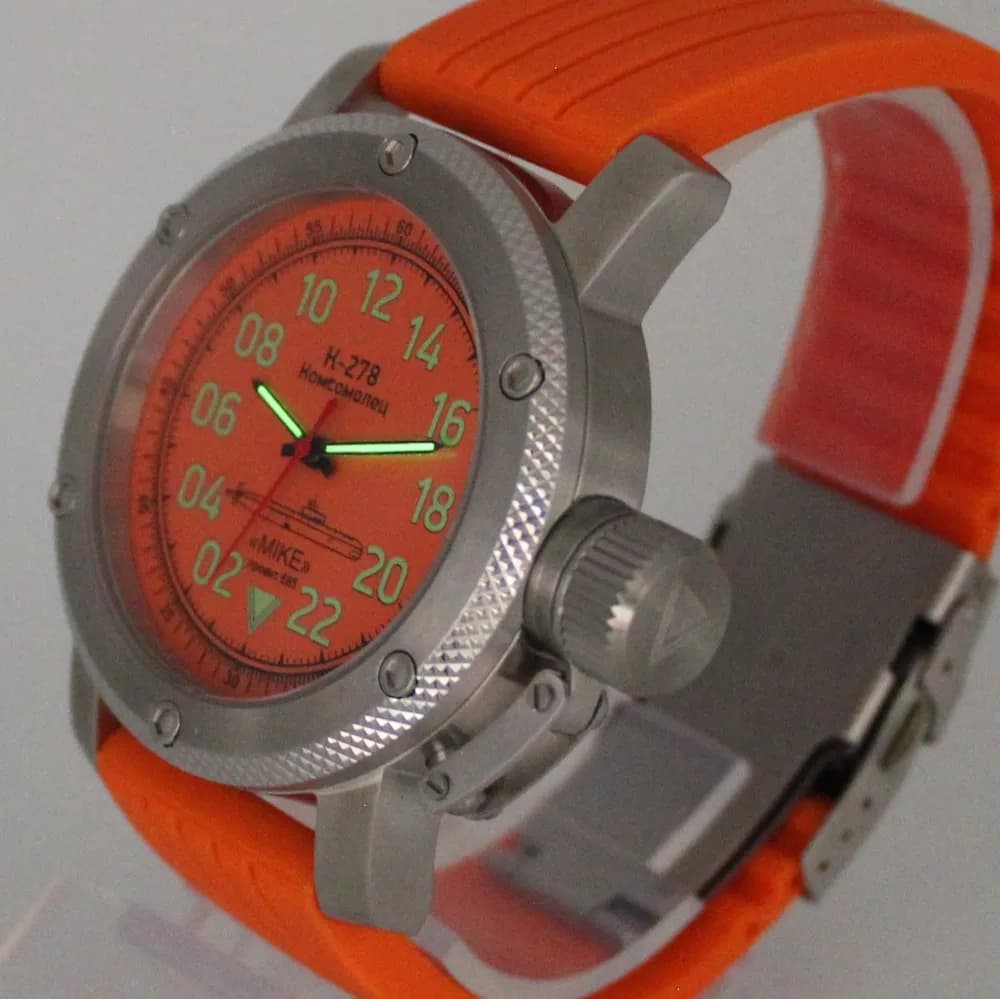 Часы К-278 / Комсомолец (Mike) механические 043.15 механизм Ракета 2623 
