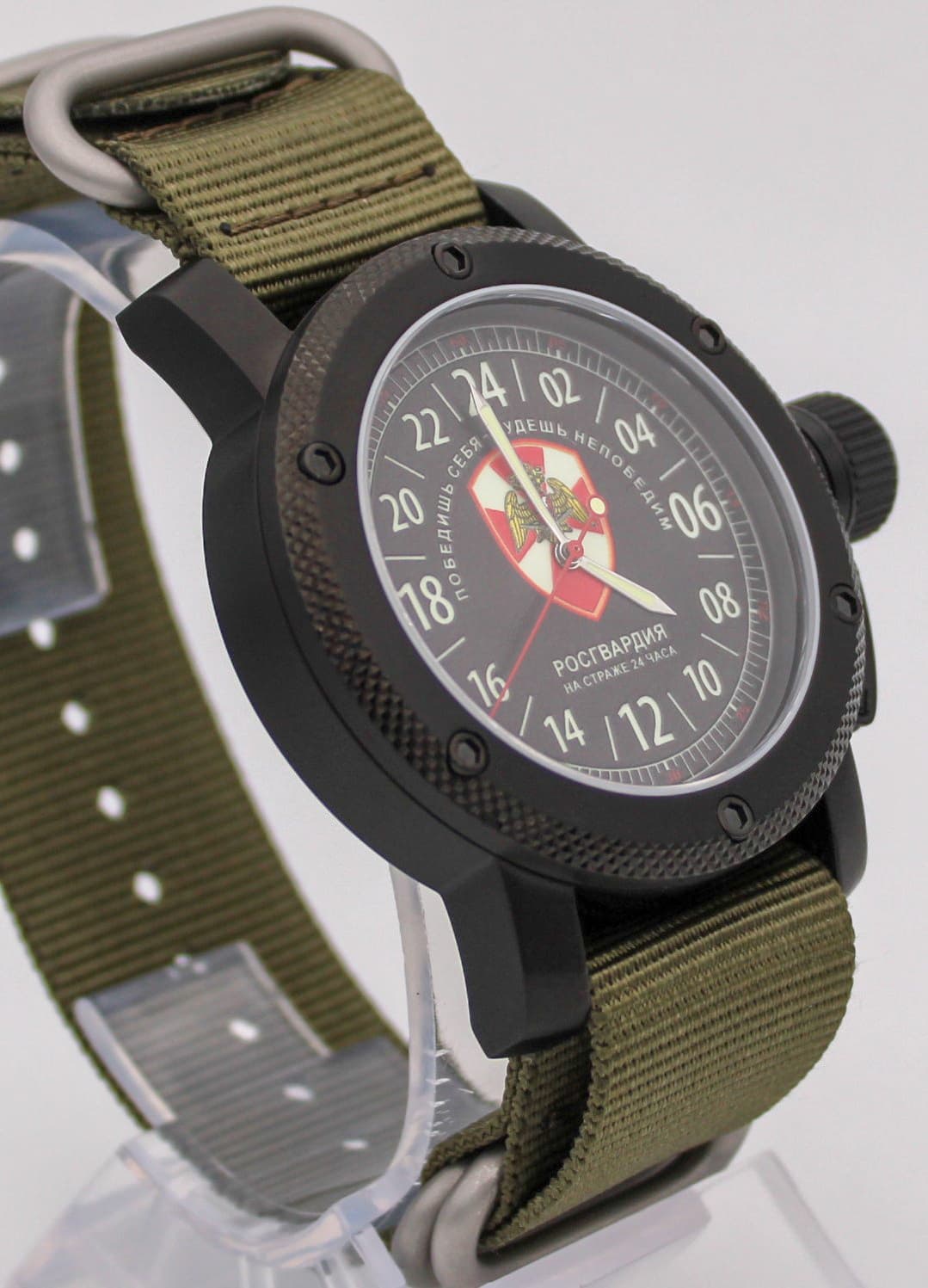 Часы Росгвардия / На страже 24 часа / Победишь себя - будешь непобедим / механизм Восток 2431