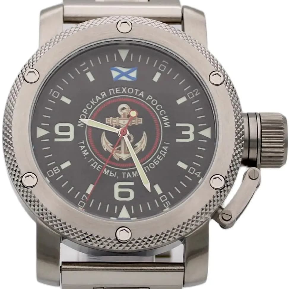 Часы Морская пехота России / там,где мы,там-победа! механизм Восток 2415.01