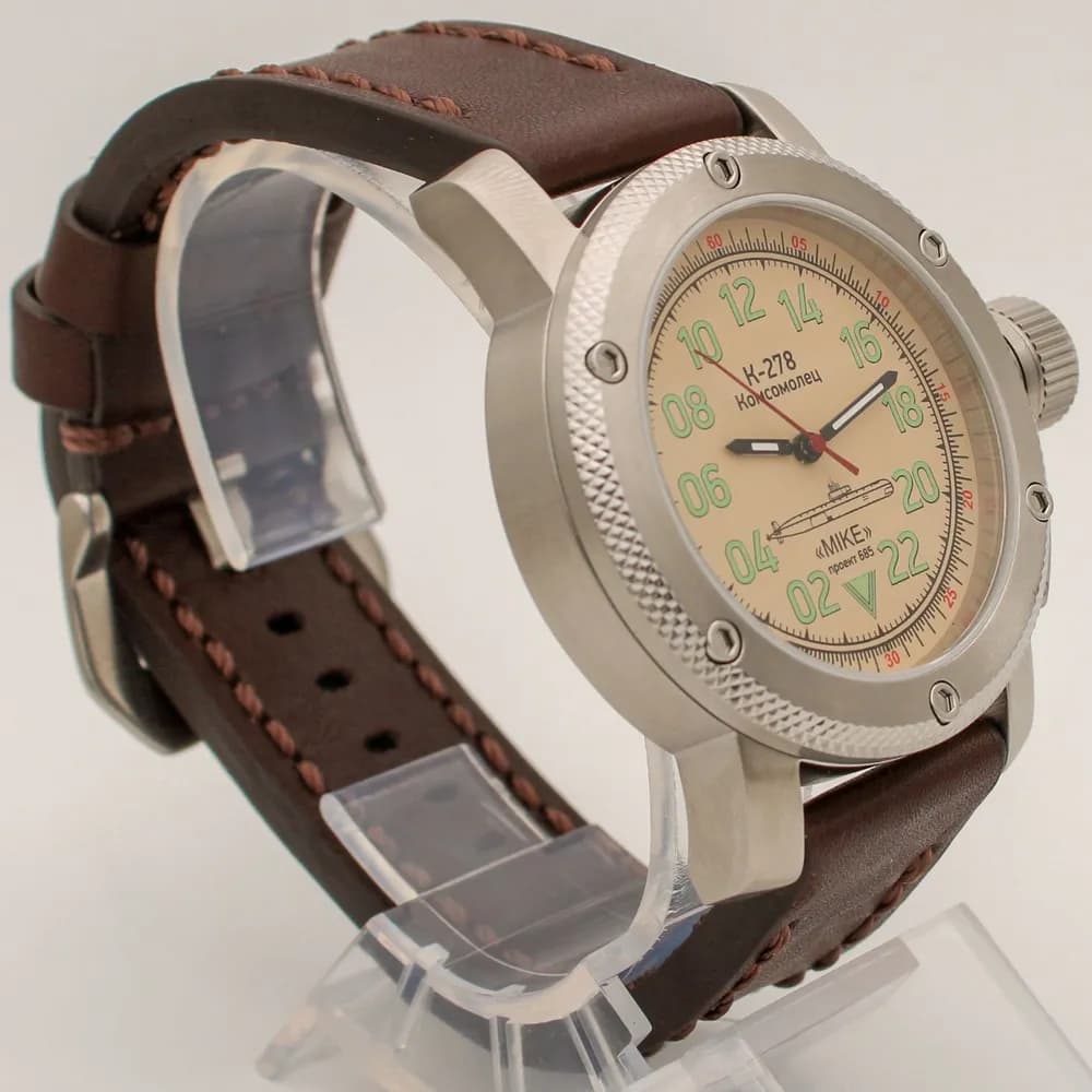 Часы К-278 / Комсомолец (Mike) механические 042.02 механизм Ракета 2623 
