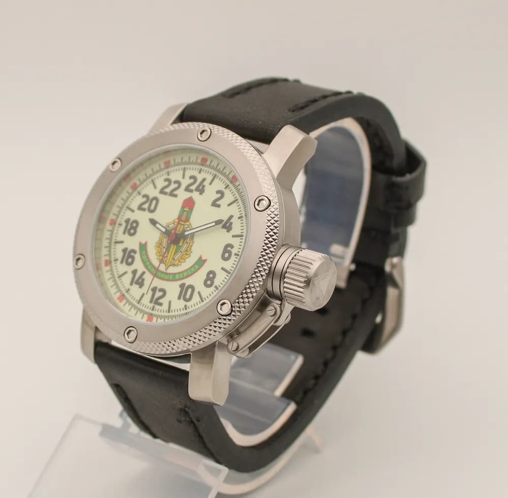 Часы наручные Погранвойска 173.01, механические, механизм Ракета 2623
