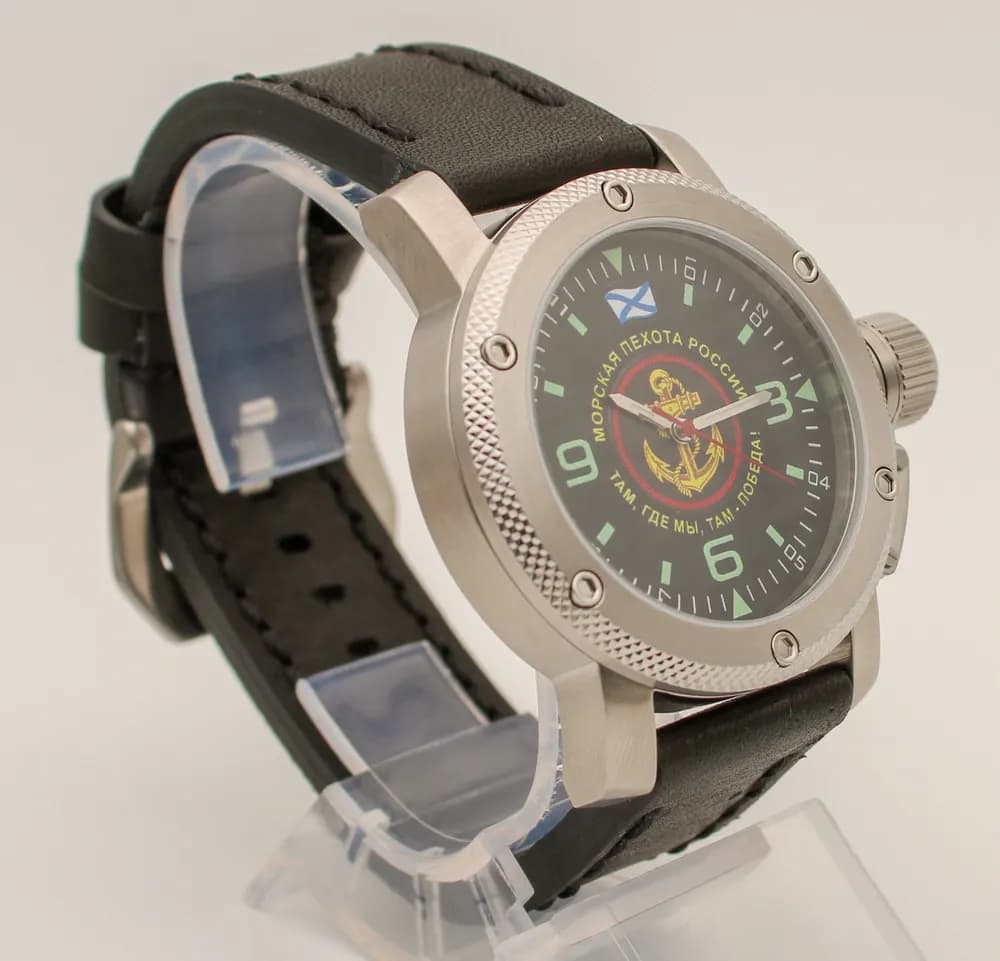 Часы наручные Морская пехота 167.01, механические, механизм Ракета 2609НА