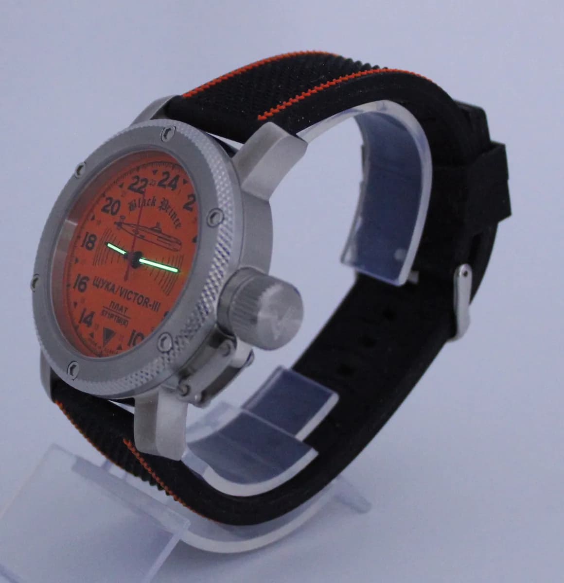 Часы наручные  671 / Щука (Black Prince) механические 067.17 механизм Ракета 2623 Н