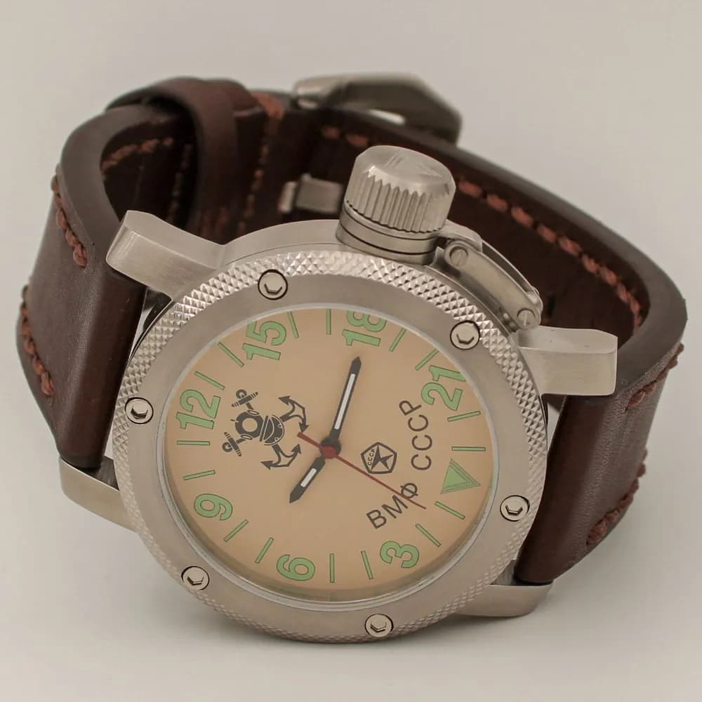 Часы ВМФ СССР механические 022.02 механизм Ракета 2623