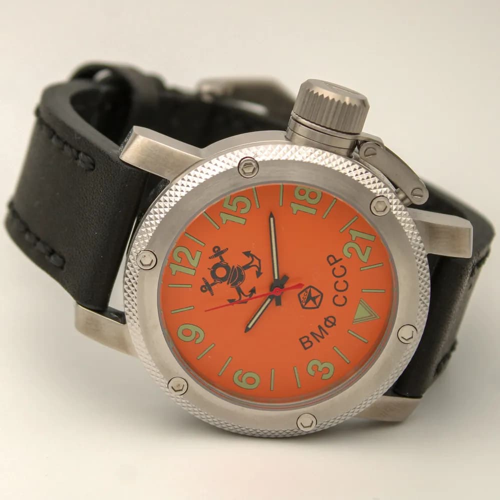 Часы наручные  ВМФ СССР  023.01  механические, механизм Ракета 2623Н