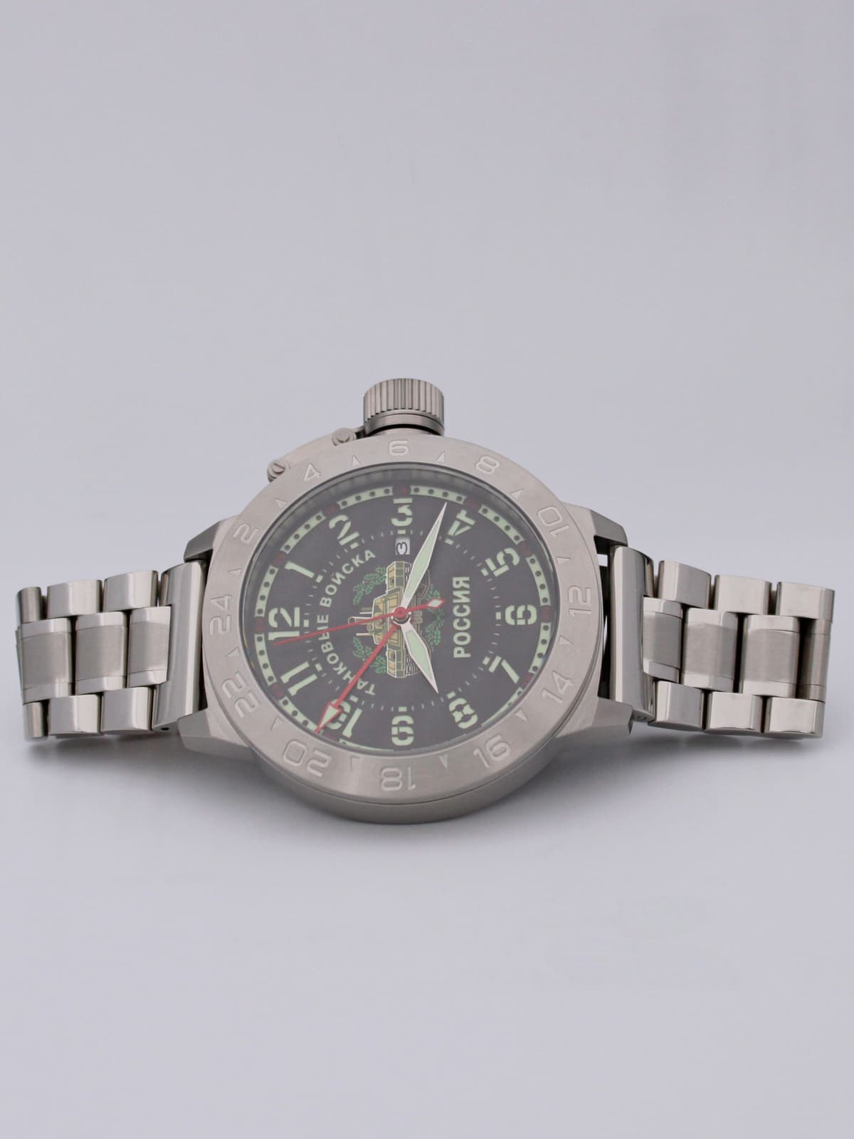 Часы Танковые войска механические с автоподзаводом (Seiko NH34A) 52.209.2