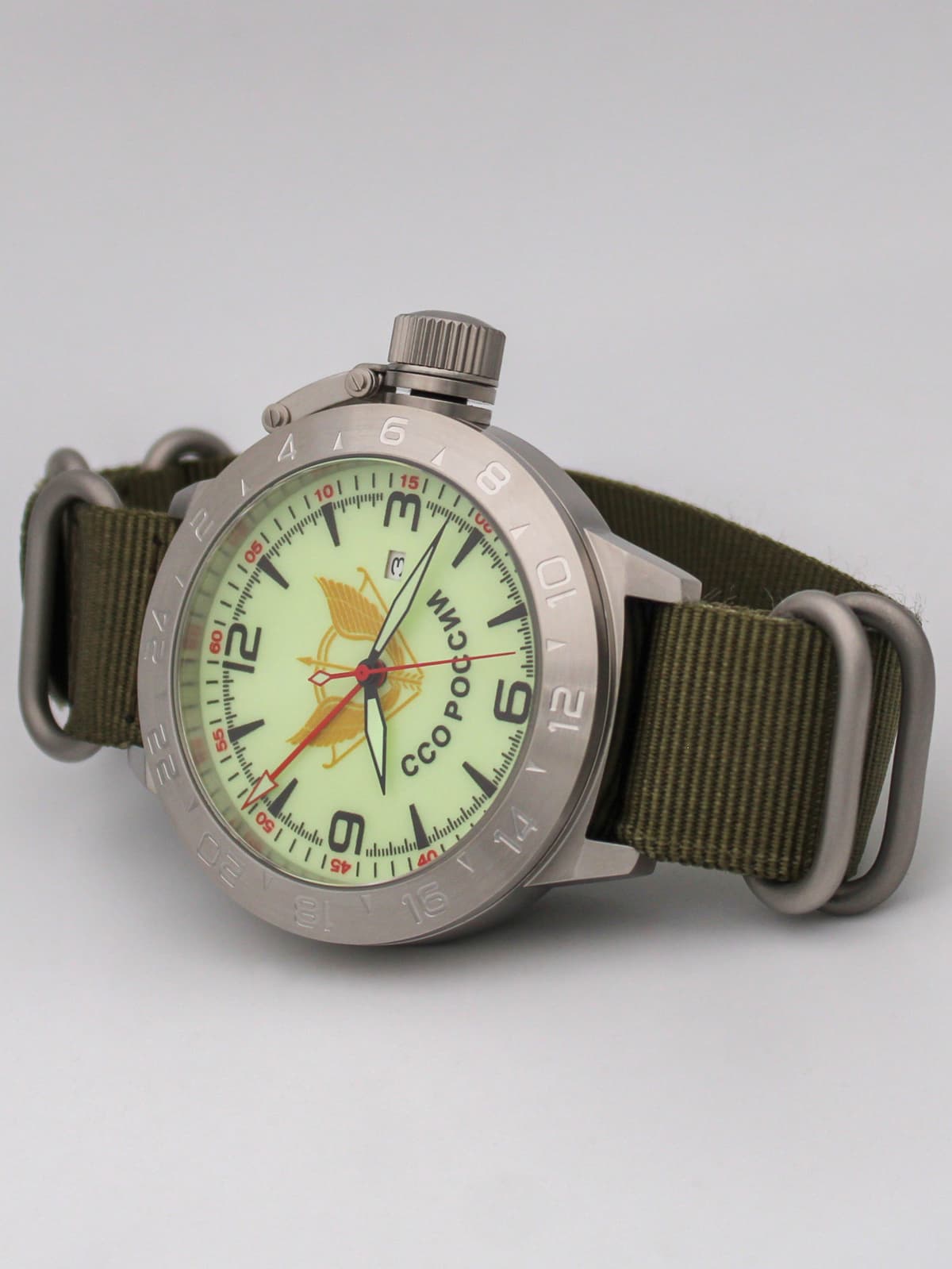 Часы ССО России механические с автоподзаводом (Seiko NH34A) 52.280.21